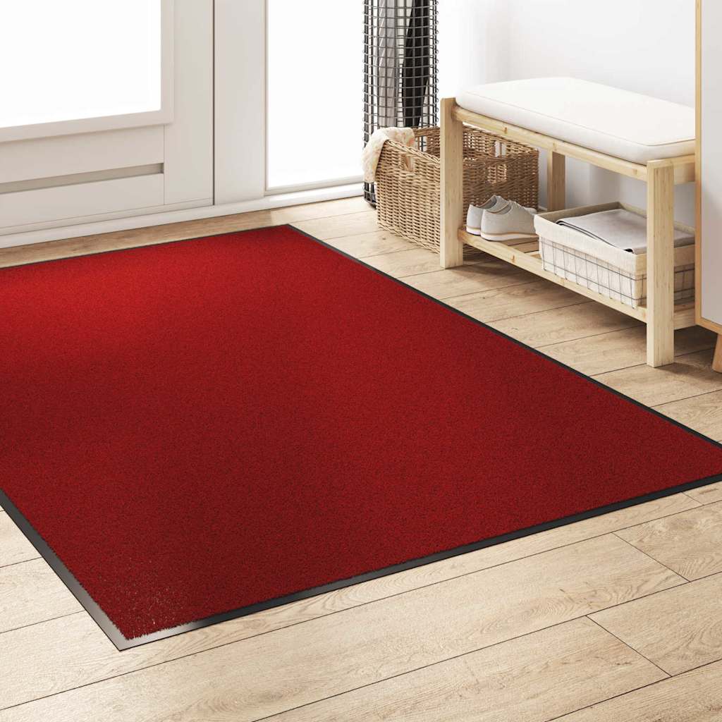 Zerbino Vidaxx rosso e nero 120 x 180 cm in polipropilene e vinile