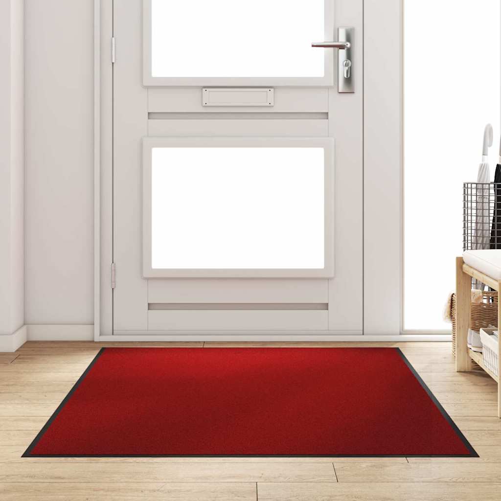 Zerbino Vidaxx rosso e nero 120 x 180 cm in polipropilene e vinile