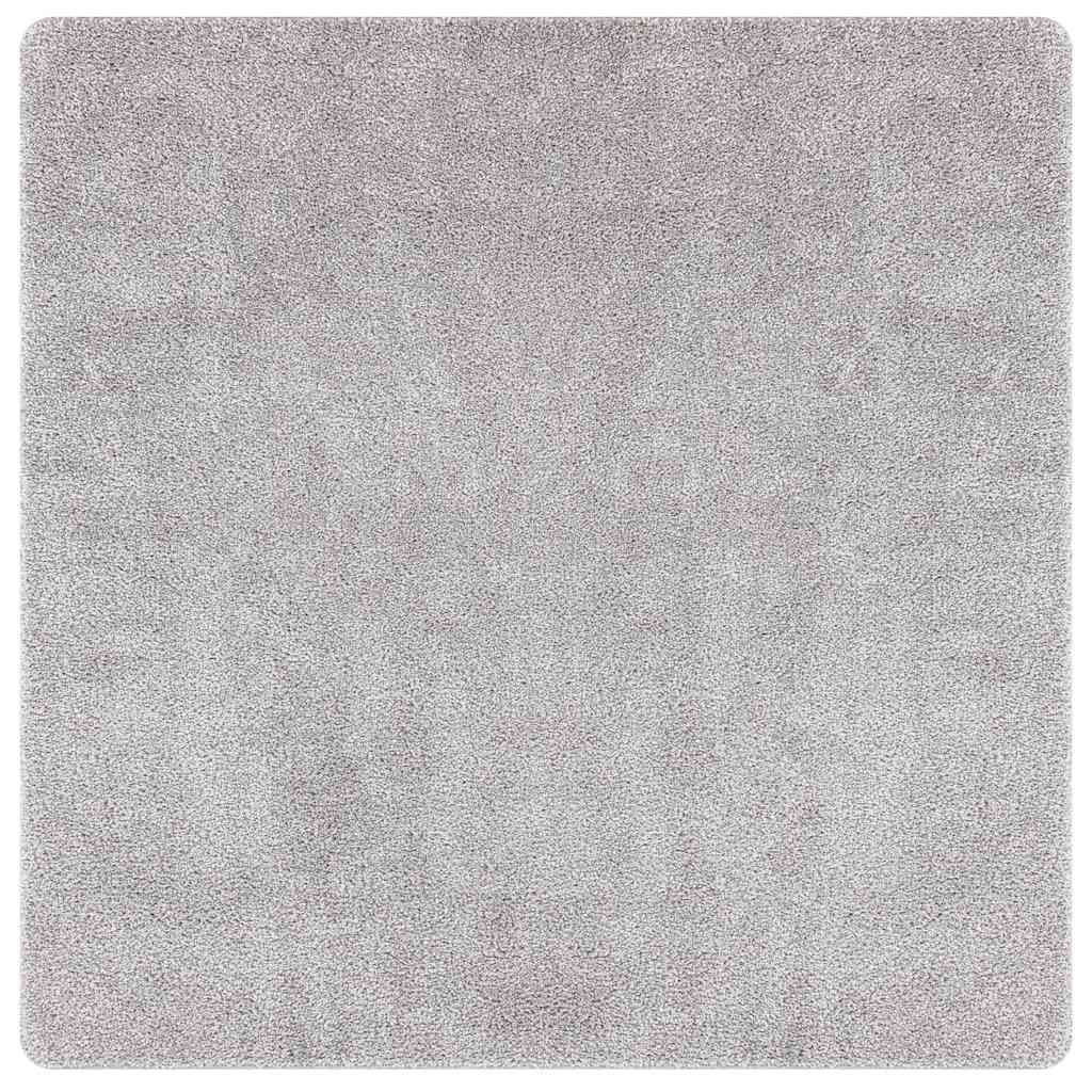 Vidaxl antislip shaggy tapijt grijs 200 x 200 cm pp