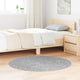 Vidaxl antislip shaggy tapijt grijs 120 x 120 cm pp