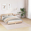 Vidaxl antislip shaggy tapijt crème 200 x 200 cm pp