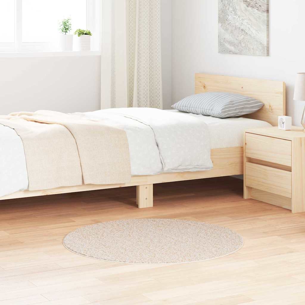 Vidaxx tappeto shaggy antiscivolo crema 90 x 90 cm pp
