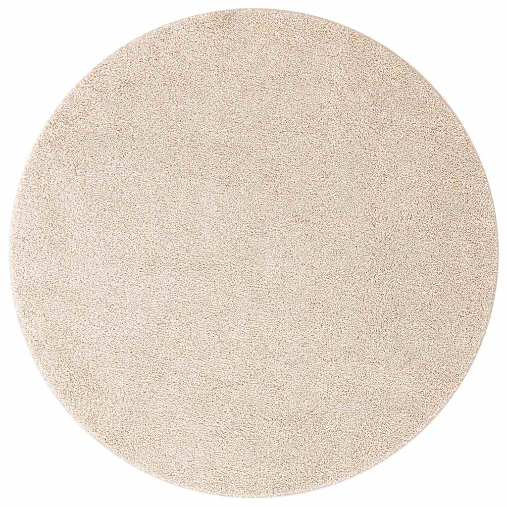 Vidaxx tappeto shaggy antiscivolo crema 90 x 90 cm pp