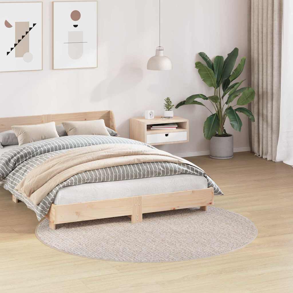 Vidaxl antislip shaggy tapijt crème 160 x 160 cm pp