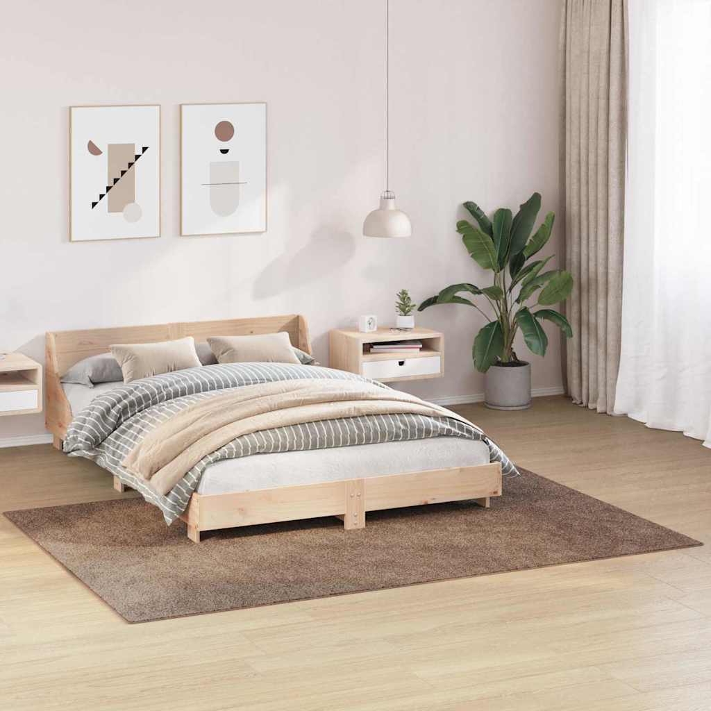 Vidaxx tappeto shaggy antiscivolo marrone 160 x 230 cm pp