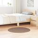 Vidaxx alfombra peluda antideslizante marrón 90 x 90 cm pp