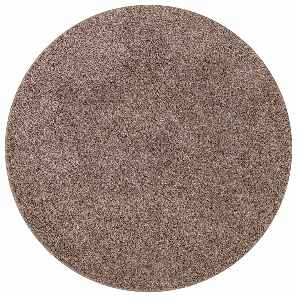 Vidaxx alfombra peluda antideslizante marrón 90 x 90 cm pp