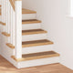 Vidaxl antislip trapmatten latex achterkant 15 pcs geel 75 x 20 cm pp
