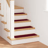 Tappetini per scale antiscivolo Vidaxx 15 pz rosso bordeaux 75 x 20 cm pp