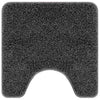Vidaxl antislip badmat met toilet cut donkergrijs 50 x 50 cm pp