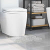 Vidaxl antislip badmat met toilet cut grijs 50 x 50 cm pp
