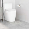 Vidaxl antislip badmat met toilet cut grijs 50 x 50 cm pp