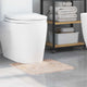 Vidaxl antislip badmat met toilet cut crème 50 x 50 cm pp