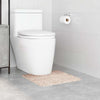 Vidaxx alfombra de baño antideslizante con corte de inodoro crema 50 x 50 cm pp