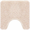Vidaxx alfombra de baño antideslizante con corte de inodoro crema 50 x 50 cm pp