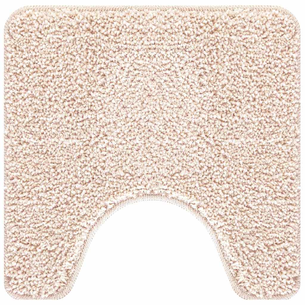 Vidaxl antislip badmat met toilet cut crème 50 x 50 cm pp