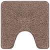 Vidaxl antislip badmat met toilet cut bruin 50 x 50 cm pp