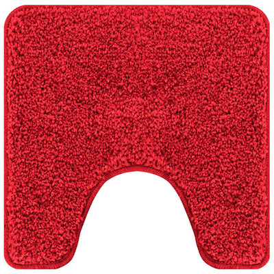 Vidaxl antislip badmat met toilet cut rood 50 x 50 cm pp
