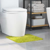 Vidaxl antislip badmat met toilet cut groen 50 x 50 cm pp