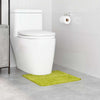 Vidaxl antislip badmat met toilet cut groen 50 x 50 cm pp