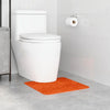 Vidaxl antislip badmat met toilet cut oranje 50 x 50 cm pp