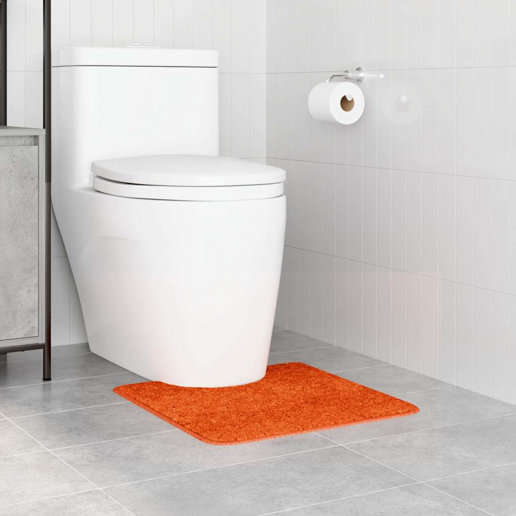 Vidaxl antislip badmat met toilet cut oranje 50 x 50 cm pp