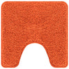 Vidaxl antislip badmat met toilet cut oranje 50 x 50 cm pp