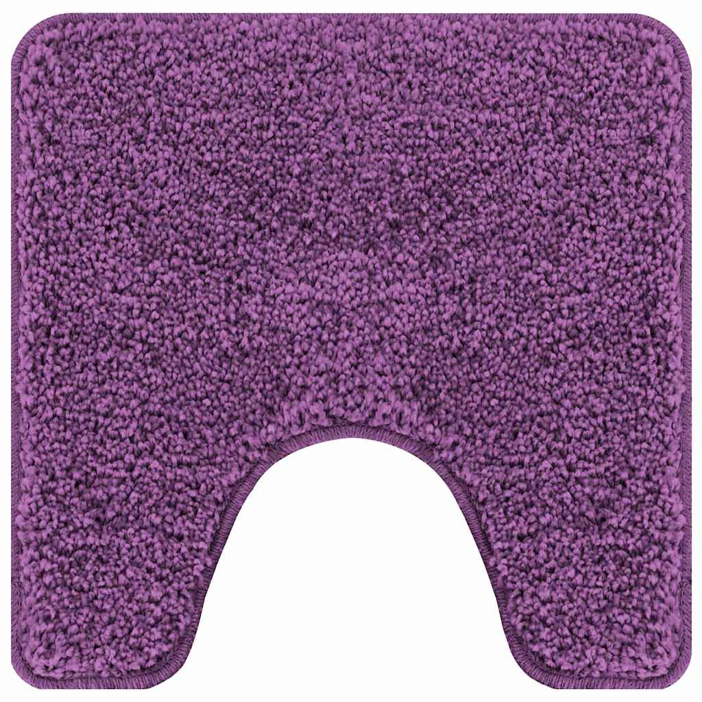 Vidaxx tappeto da bagno antiscivolo con taglio WC viola 50 x 50 cm pp