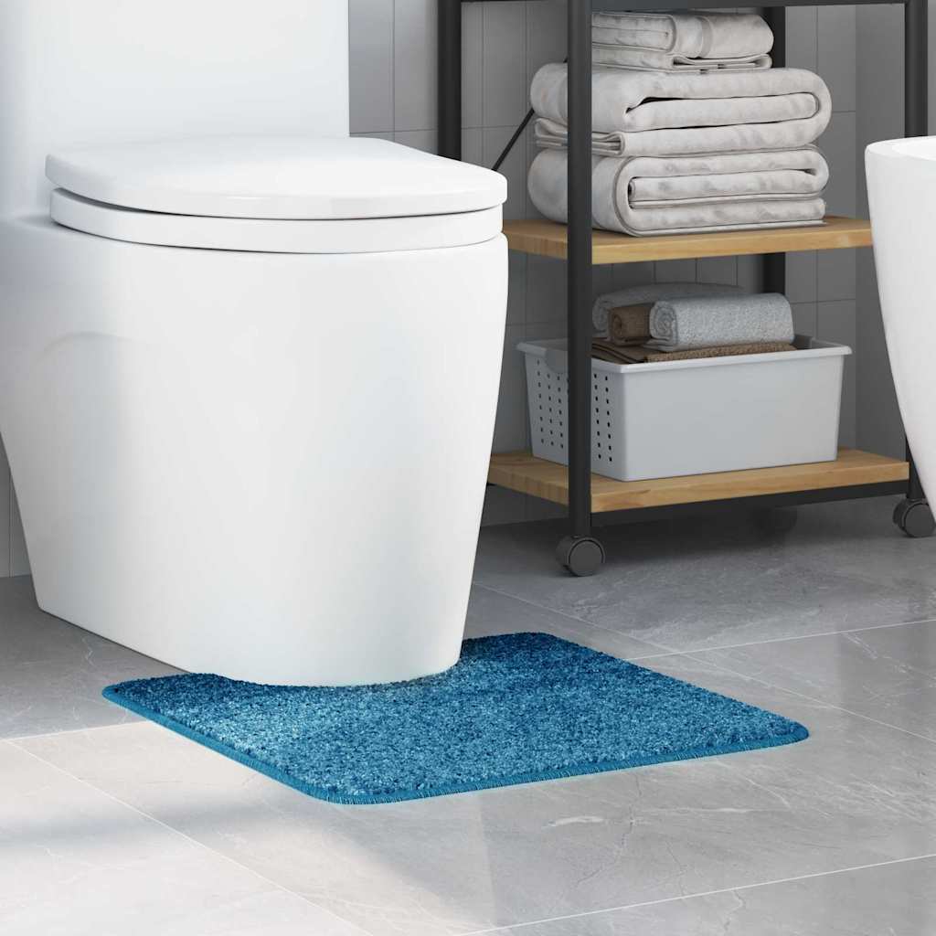 Vidaxx tappeto da bagno antiscivolo con taglio WC blu 50 x 50 cm pp