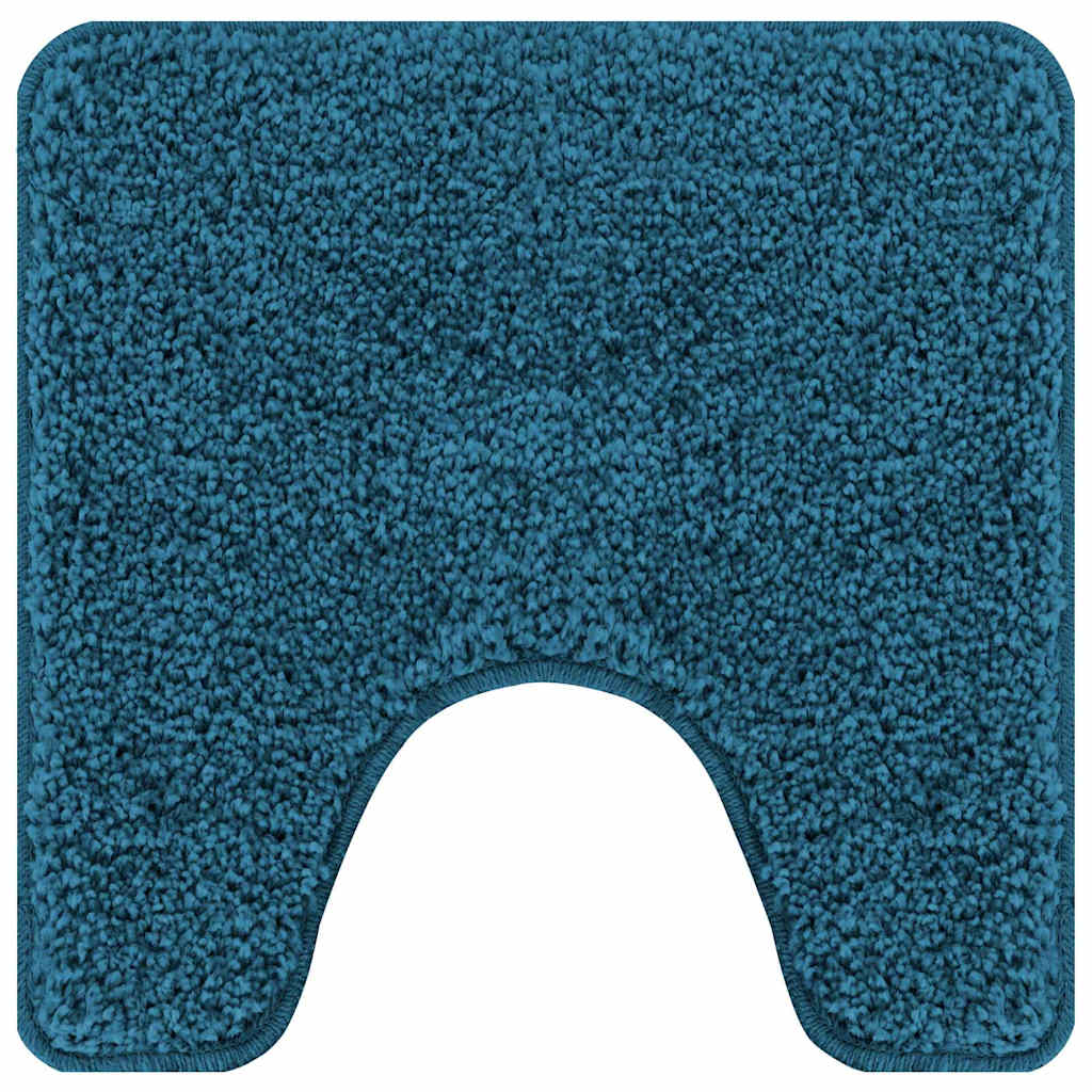 Vidaxx tappeto da bagno antiscivolo con taglio WC blu 50 x 50 cm pp