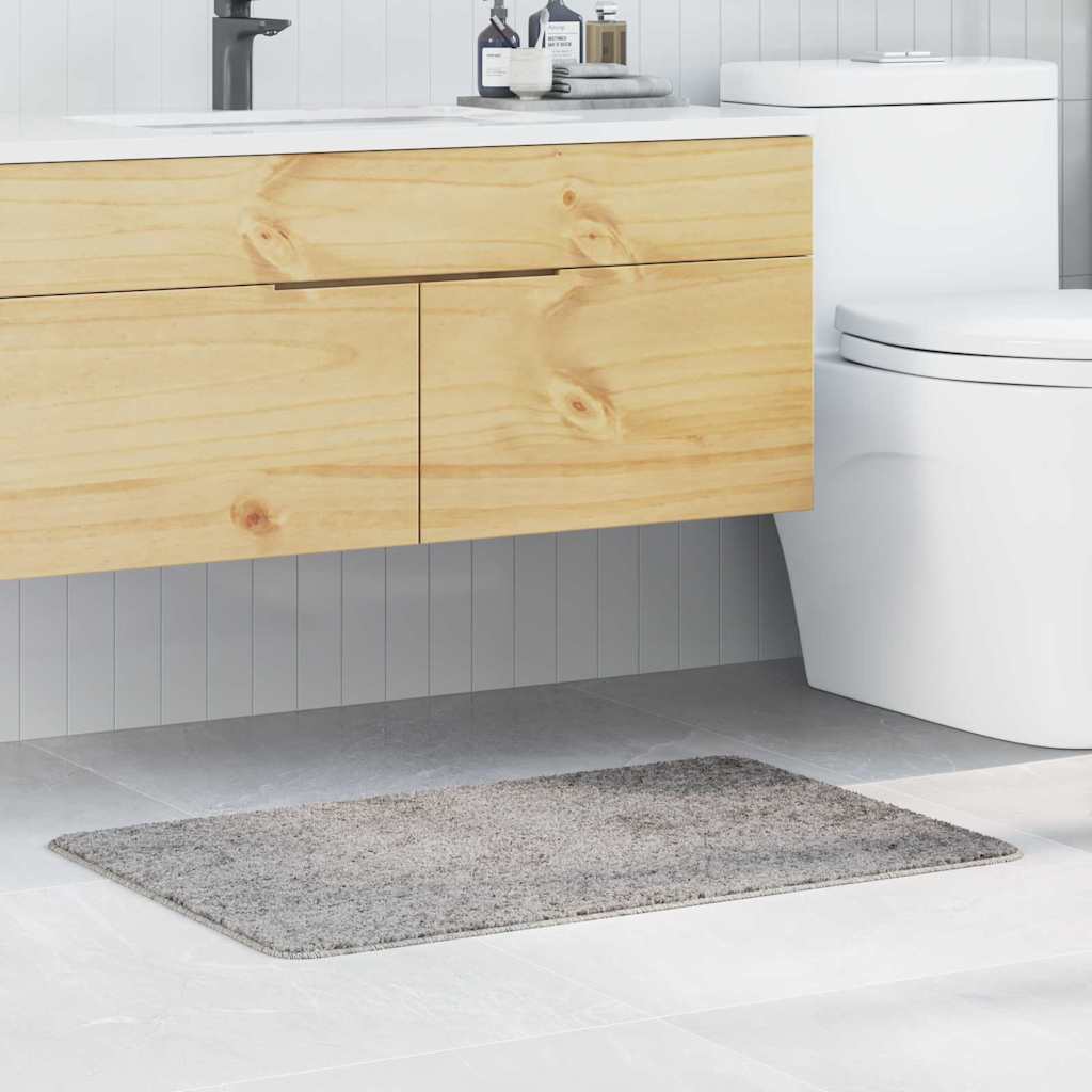 Vidaxx alfombra de baño antideslizante gris 60 x 90 cm pp