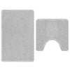 Set tappetini da bagno antiscivolo Vidaxx 2 pezzi grigio pp