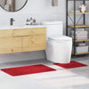 Vidaxx tappetino da bagno antiscivolo set 2 pezzi rosso pp