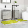 VidaXL set tappetini da bagno antiscivolo 2 pz verde pp