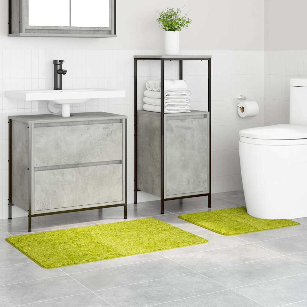 Vidaxl antislip badmat set 2 pcs groen pp