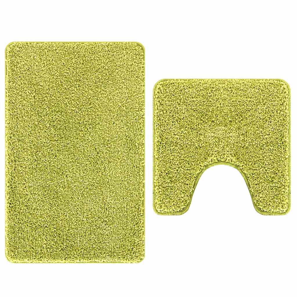 Vidaxl antislip badmat set 2 pcs groen pp