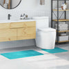 Vidaxx tappetino da bagno antiscivolo set 2 pezzi turchese pp