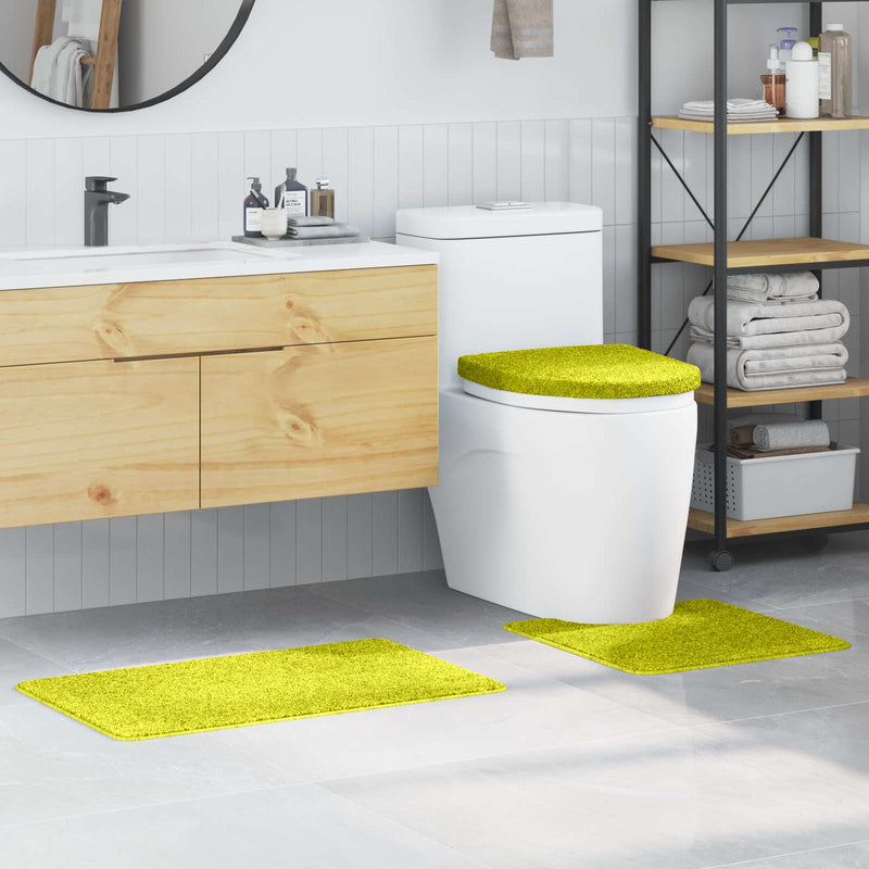 Vidaxx tappetini da bagno antiscivolo set 3 pz verde pp