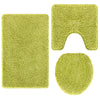 Vidaxx tappetini da bagno antiscivolo set 3 pz verde pp