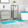 Vidaxl antislip badmat set 3 pcs turquoise pp