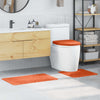 Vidaxx juego de alfombrillas de baño antideslizantes 3 piezas naranja pp