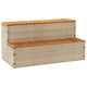 Vidaxl hottub-opstap 100x50x50,5 cm poly rattan massief acaciahout