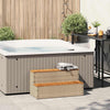 Gradino per vasca idromassaggio Vidaxx 100x50x50,5 cm in polyrattan in legno massello di acacia