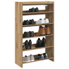 Vidaxl Shoe Rack 60x25x100 cm Color de roble artesanal procesado