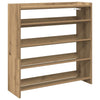 Vidaxl Shoe Rack 80x25x81 cm Color de roble artesanal procesado