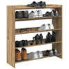Vidaxl Shoe Rack 80x25x81 cm Color de roble artesanal procesado