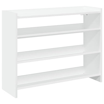 Vidaxl Shoe Rack 80x25x62 cm de madera procesada blanca