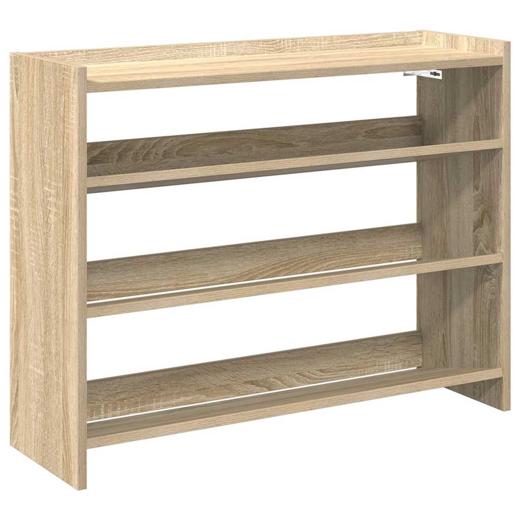 Vidaxl Shoe Rack 80x25x62 CM Madera procesada Sonoma Oak Colored