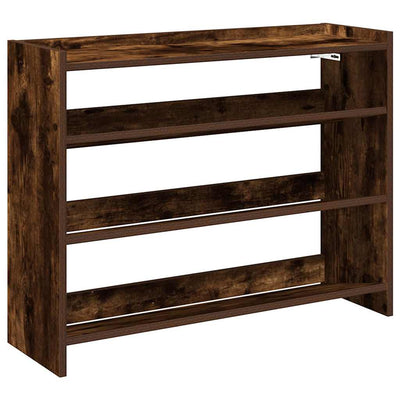 VidaXL shoe rack 80x25x62 cm processed wood smoked oak colored
