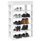Vidaxl Shoe Ratch 60x30x98 cm de madera procesada blanca